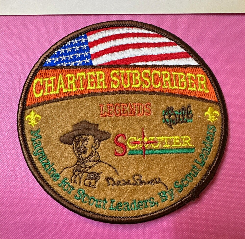 Boy Scouts B.S.A. Legends Charter Subscriber Baden-Powell Scouter Patch